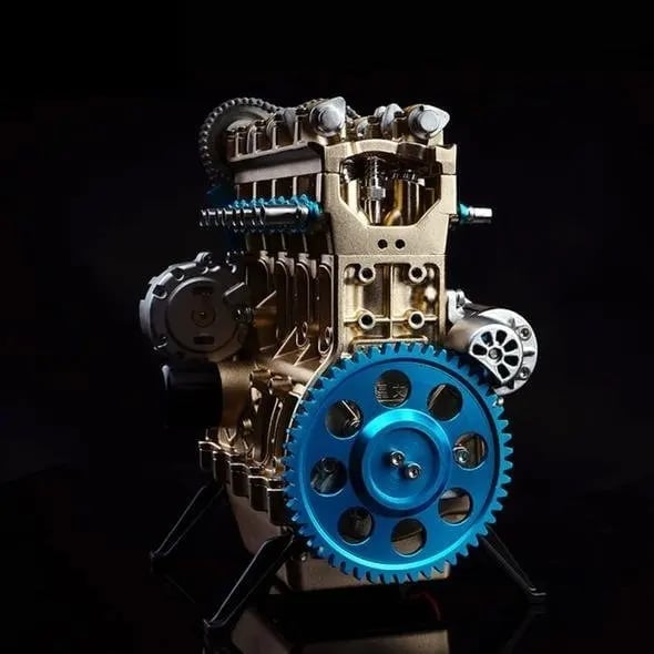 8-Cylinder Full Metal Car Engine Model