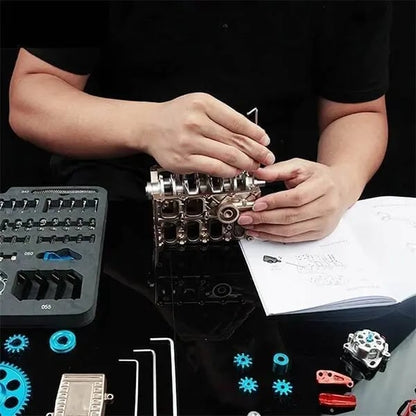 8-Cylinder Full Metal Car Engine Model