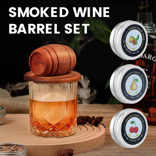 Smoked Wine Barrel Set