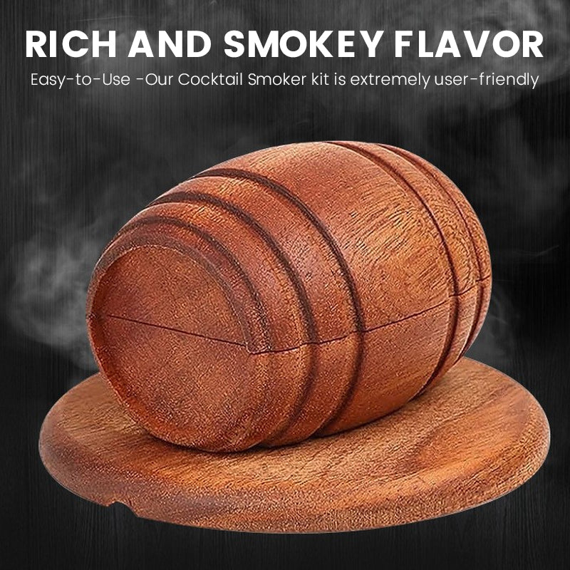 Smoked Wine Barrel Set