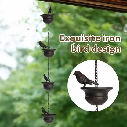 Iron Decorative Bird Rain Chain