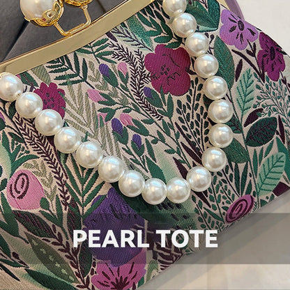 Pearl Chain Vintage Crossbody Bag