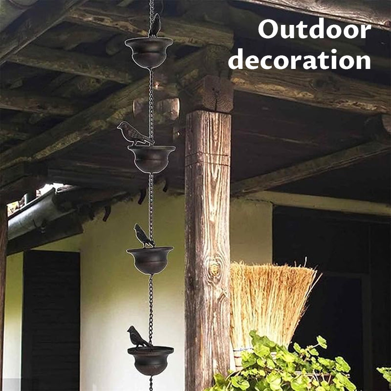 Iron Decorative Bird Rain Chain