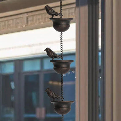 Iron Decorative Bird Rain Chain