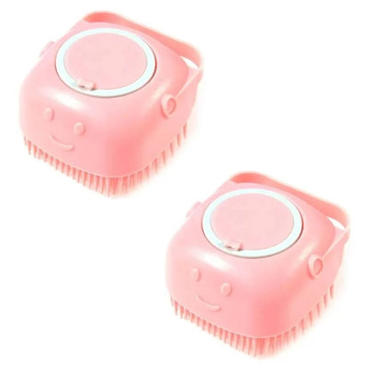 🧼🧼Bathroom 🐶Horse Dog Cat🐱 Bath Brush Massage Gloves Soft Safety Silicone Comb Pet Accessories❤️