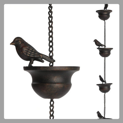 Iron Decorative Bird Rain Chain