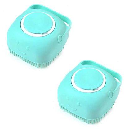 🧼🧼Bathroom 🐶Horse Dog Cat🐱 Bath Brush Massage Gloves Soft Safety Silicone Comb Pet Accessories❤️