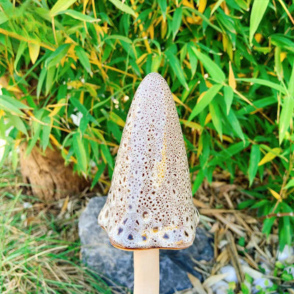 Tinkling Toadstools Ceramic Mushrooms for Garden Decoration