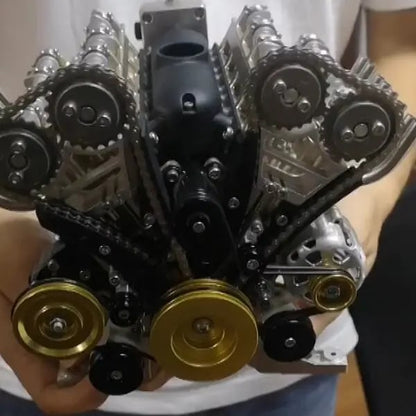 8-Cylinder Full Metal Car Engine Model